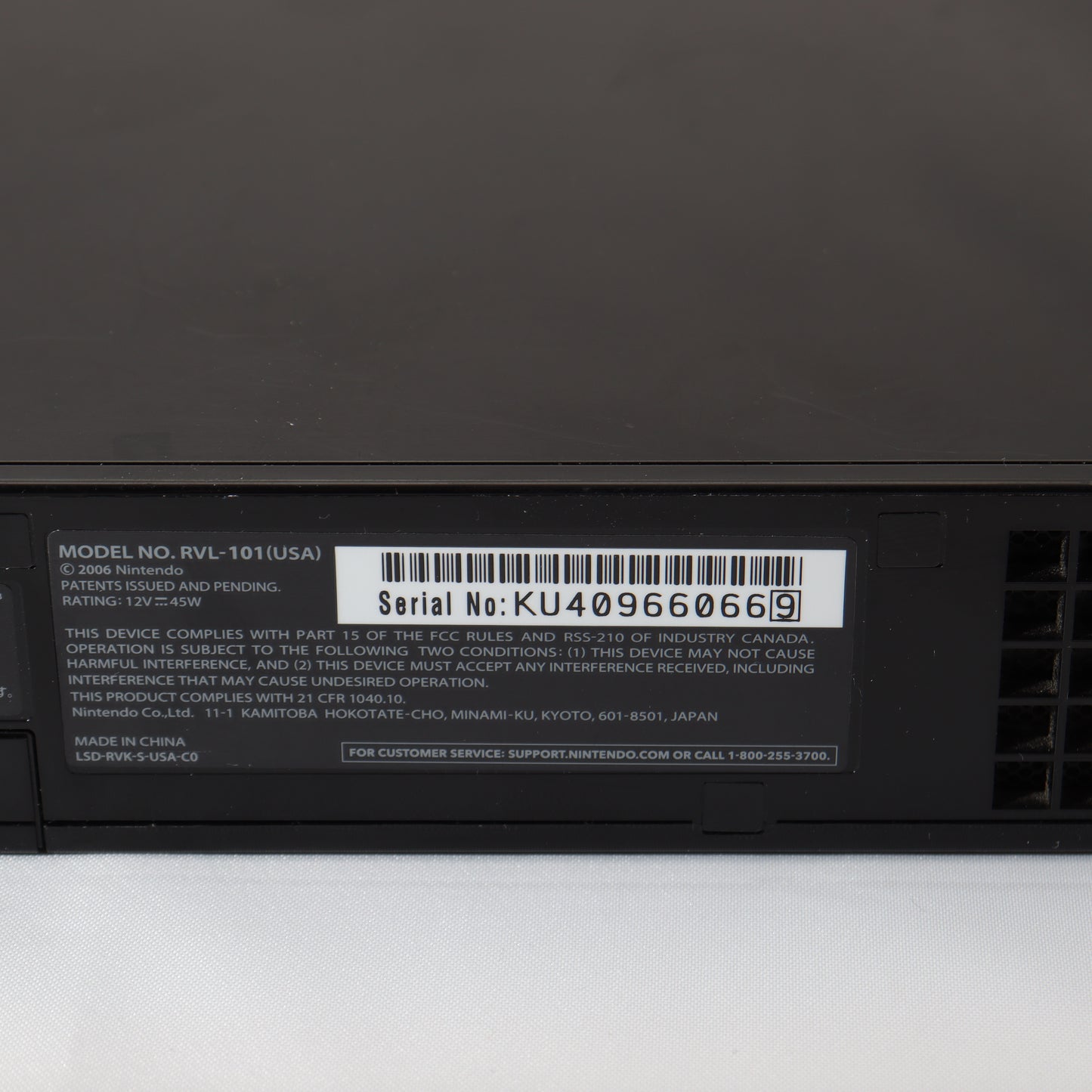 Black Nintendo Wii System